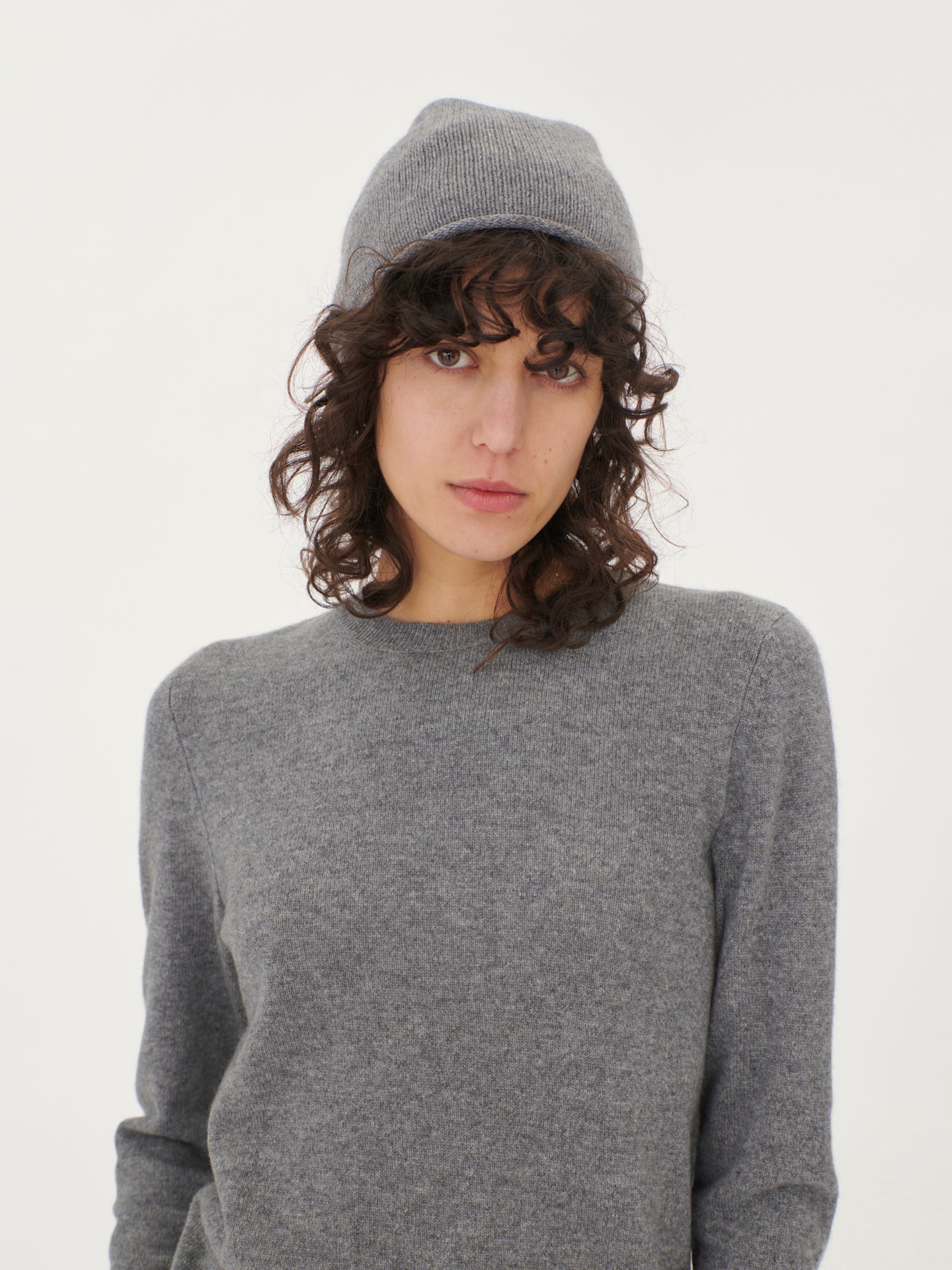 Women's Cashmere $99 Hat & Sweater Dim Gray - Gobi Cashmere