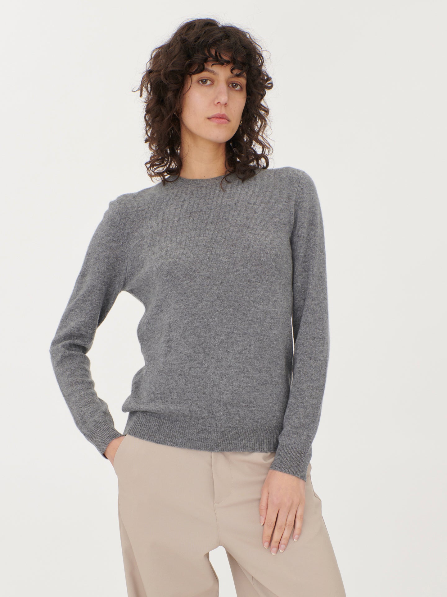 Women's Cashmere $99 Hat & Sweater Dim Gray - Gobi Cashmere
