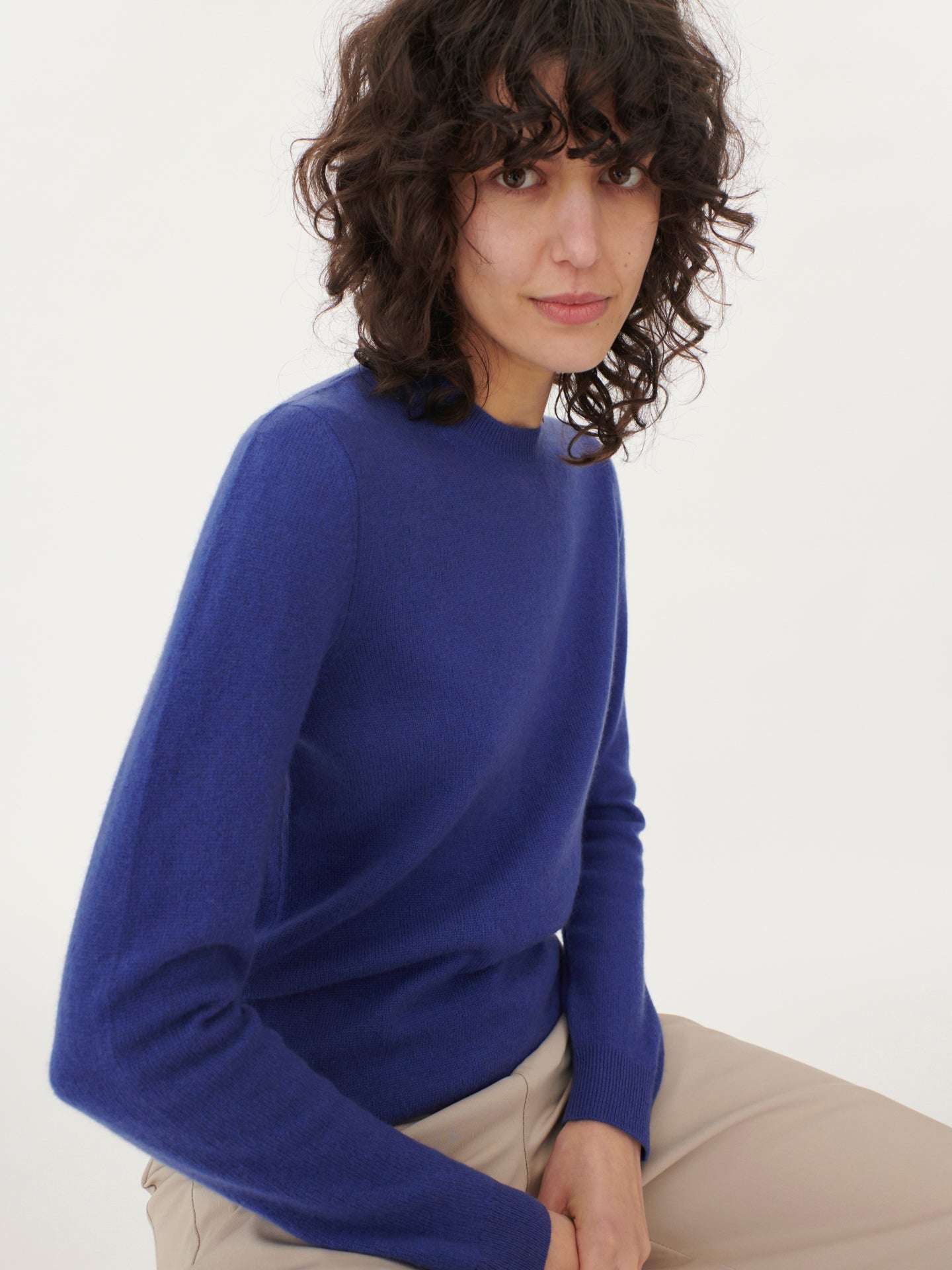 Women's Cashmere $99 Hat & Sweater Twilight Blue - Gobi Cashmere