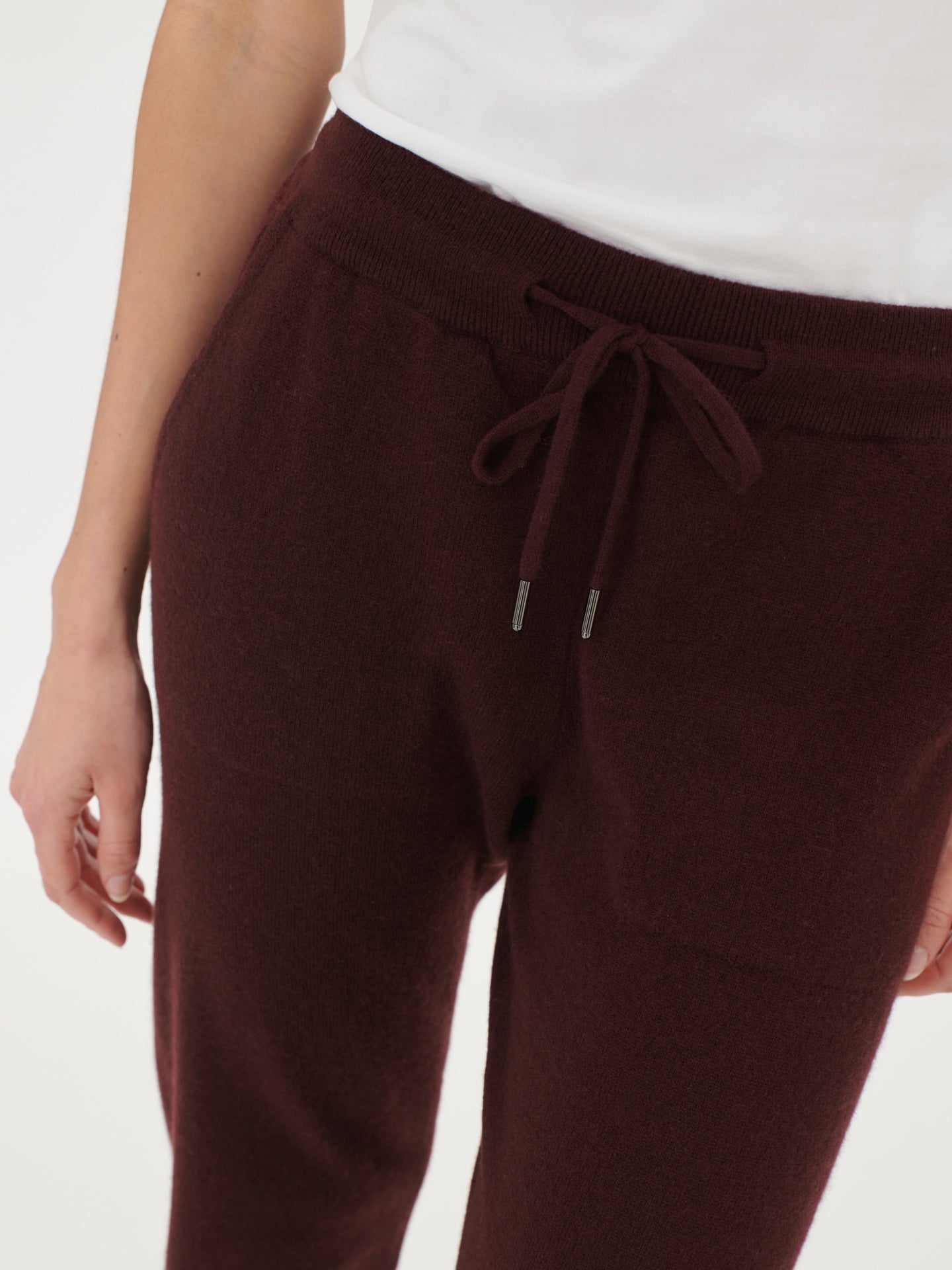 Women's Cashmere Cuffed Jogger Decadent Chocolate - Gobi Cashmere