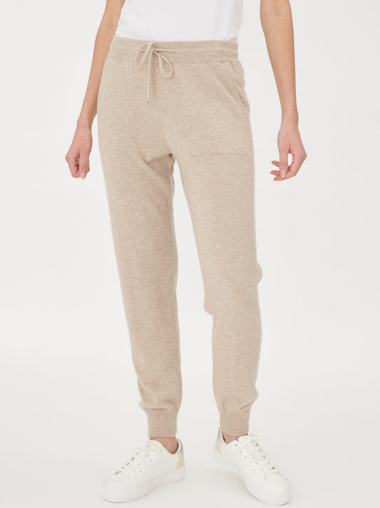 Women's Cashmere Cuffed Jogger Warm Grey - Gobi Cashmere