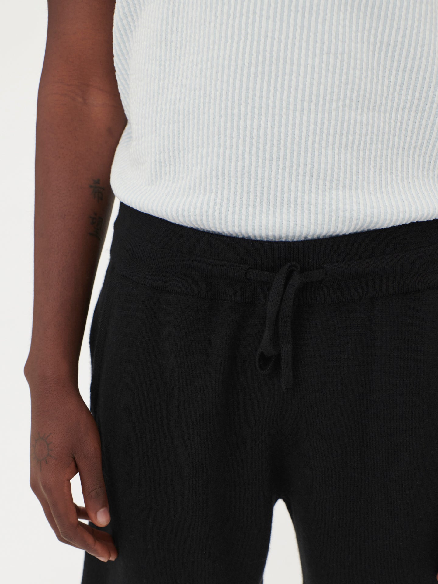 Silk Cashmere Men's Shorts Black - Gobi Cashmere