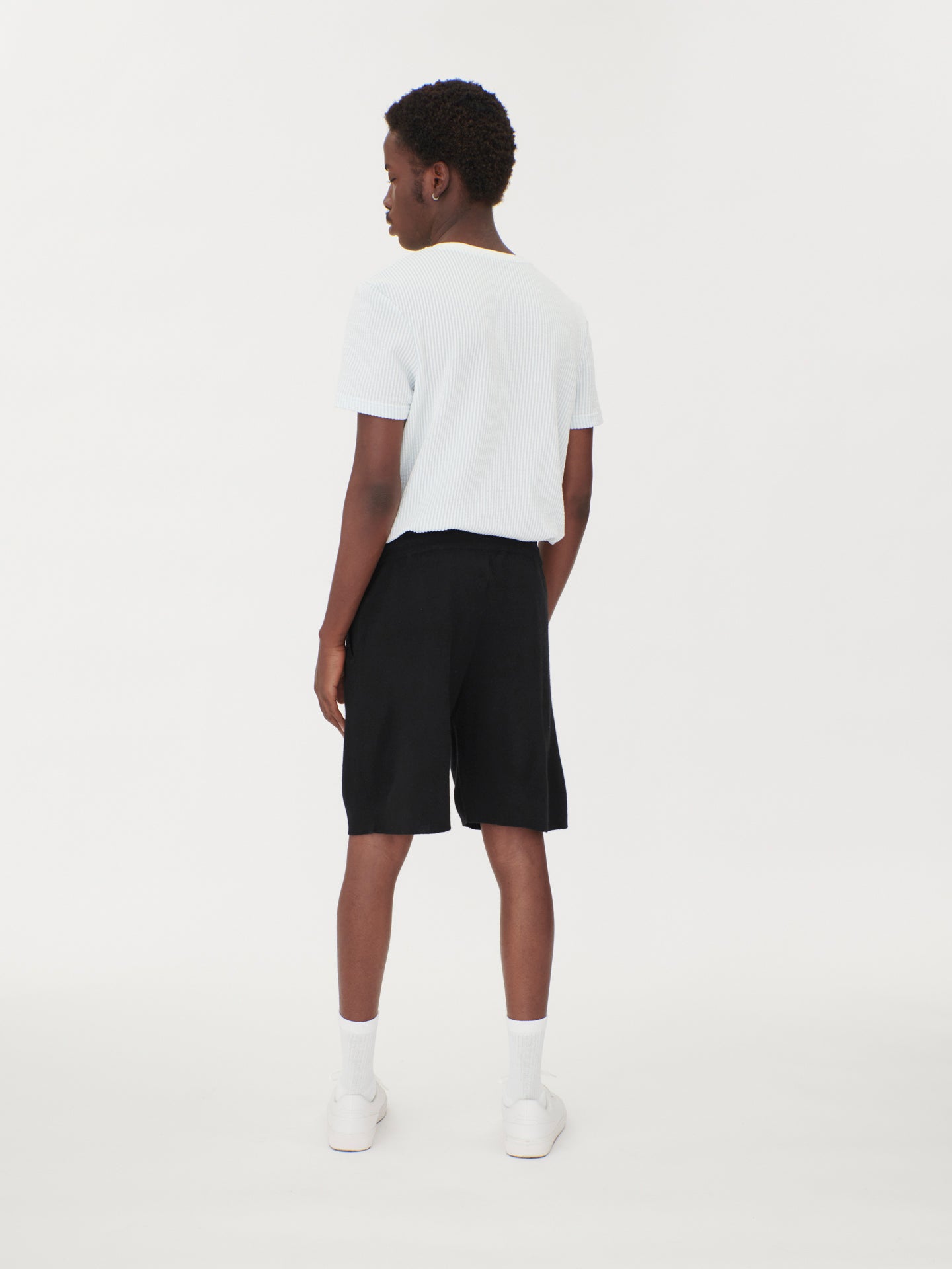 Silk Cashmere Men's Shorts Black - Gobi Cashmere