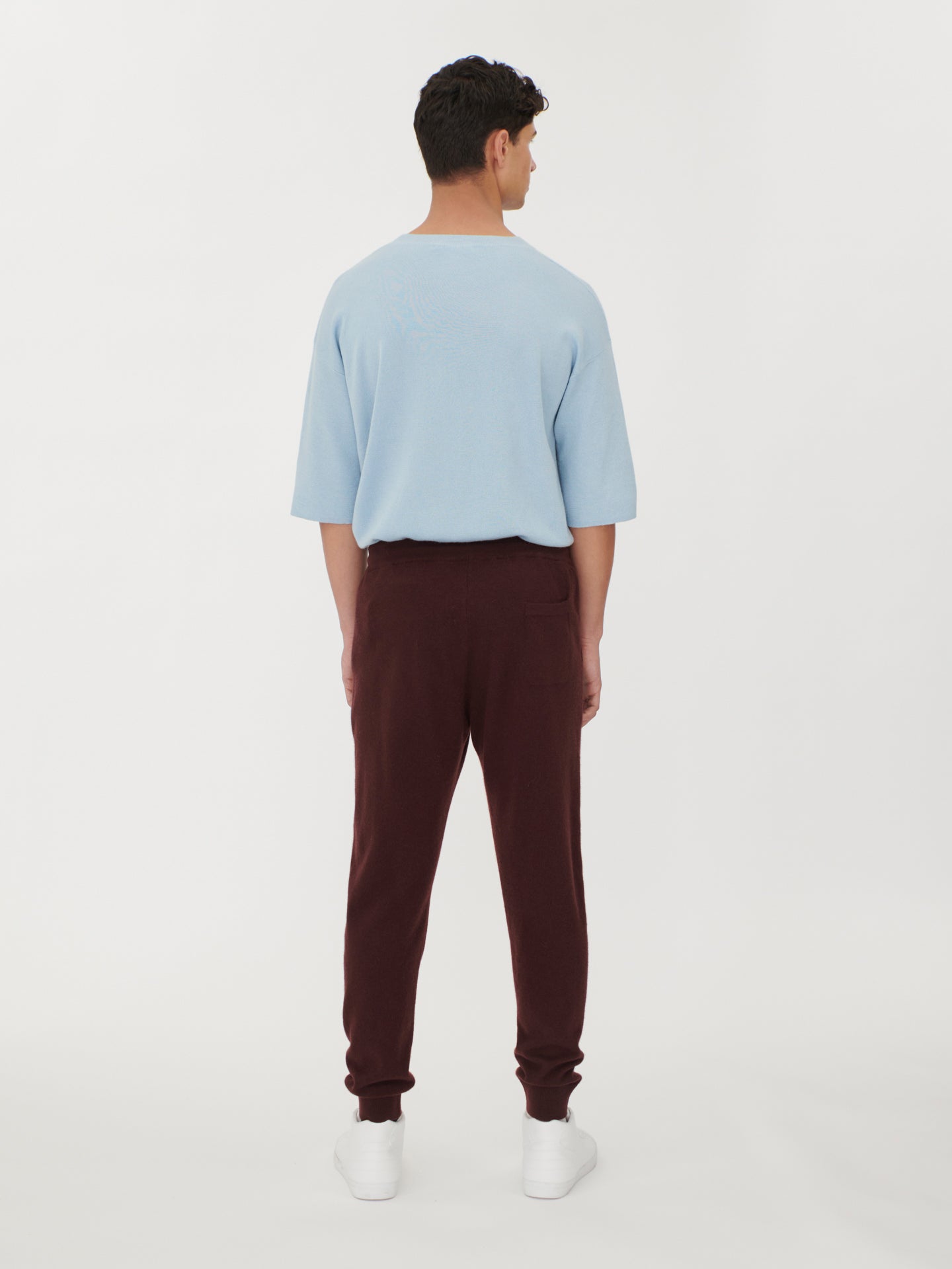 Men's Cashmere Jogger Decadent Chocolate - Gobi Cashmere