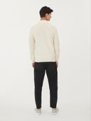 Men's Cashmere Half Zip Polo Marshmallow - Gobi Cashmere #color_marshmallow