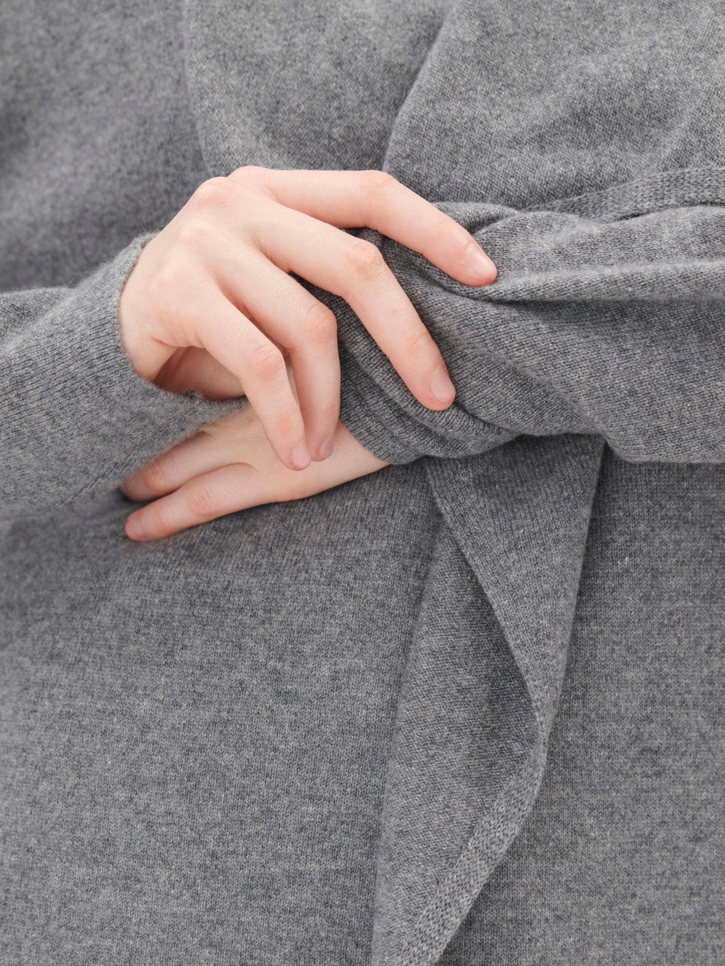 Women's Cashmere Waterfall Collar Cardigan Dim Gray - Gobi Cashmere