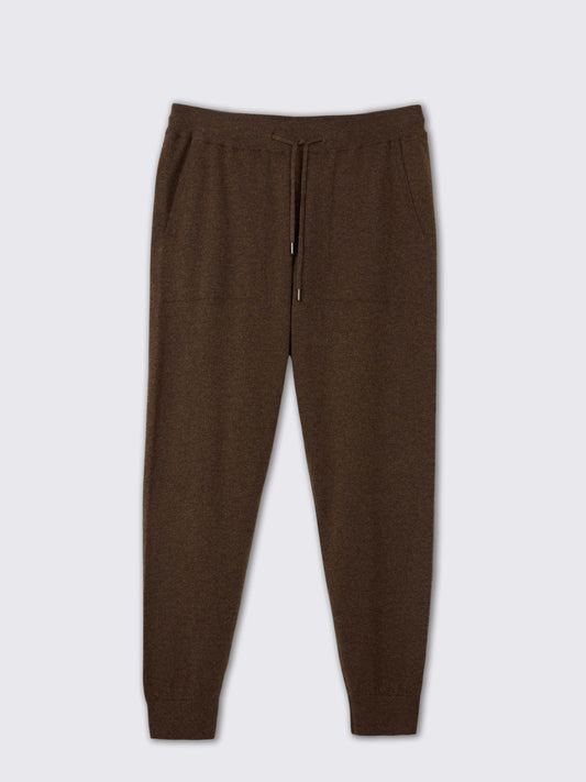 Men's Cashmere Jogger Cocoa - Gobi Cashmere