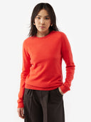 Essential Cashmere Crewneck Sweater Fiesta - Gobi Cashmere #color_fiesta