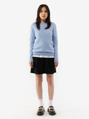 Essential Cashmere Crewneck Sweater Light Blue - Gobi Cashmere #color_light-blue
