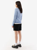 Essential Cashmere Crewneck Sweater Light Blue - Gobi Cashmere #color_light-blue