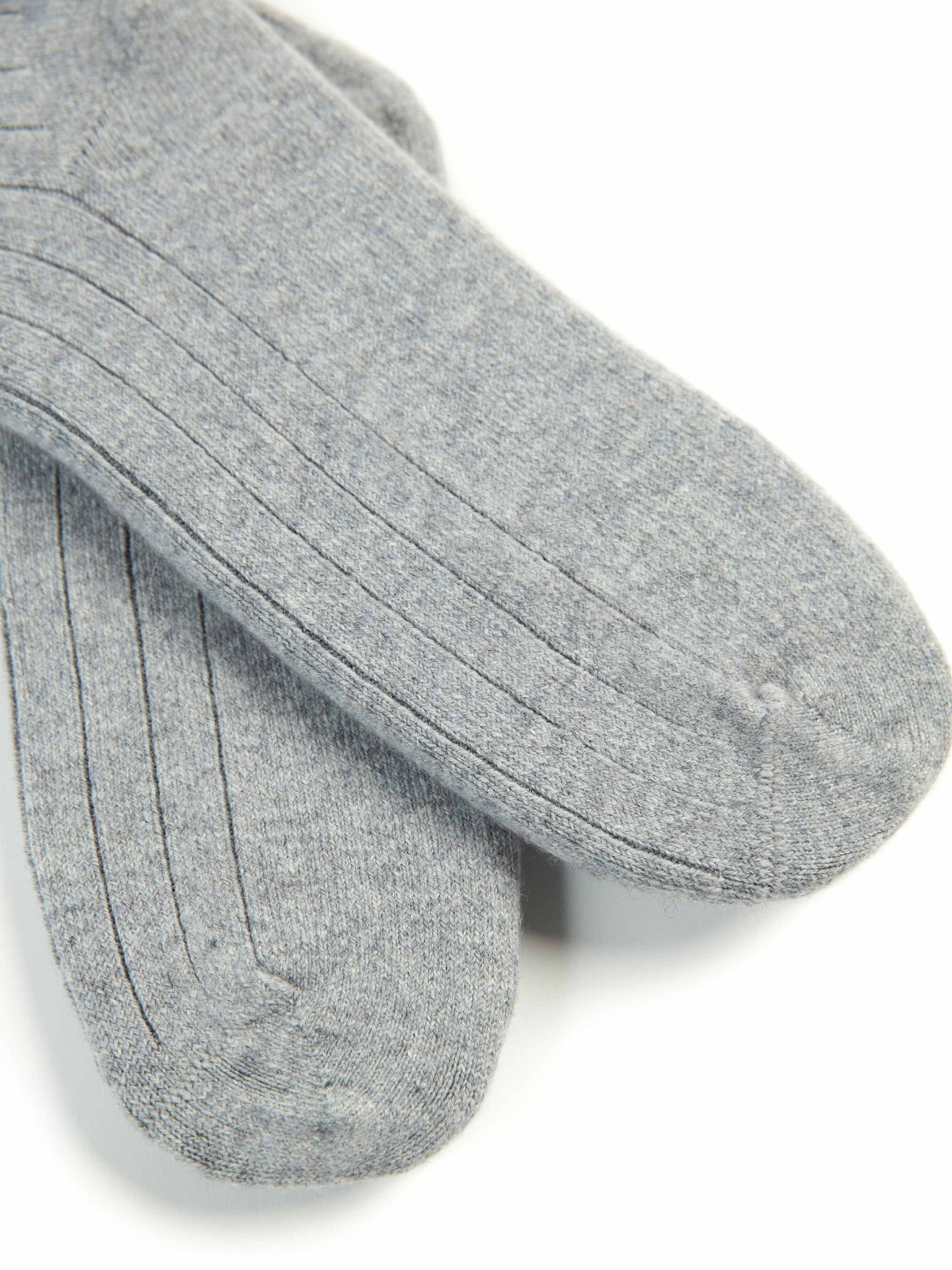 Unisex Cashmere Trim Knit Bed Socks Vapor Blue - Gobi Cashmere