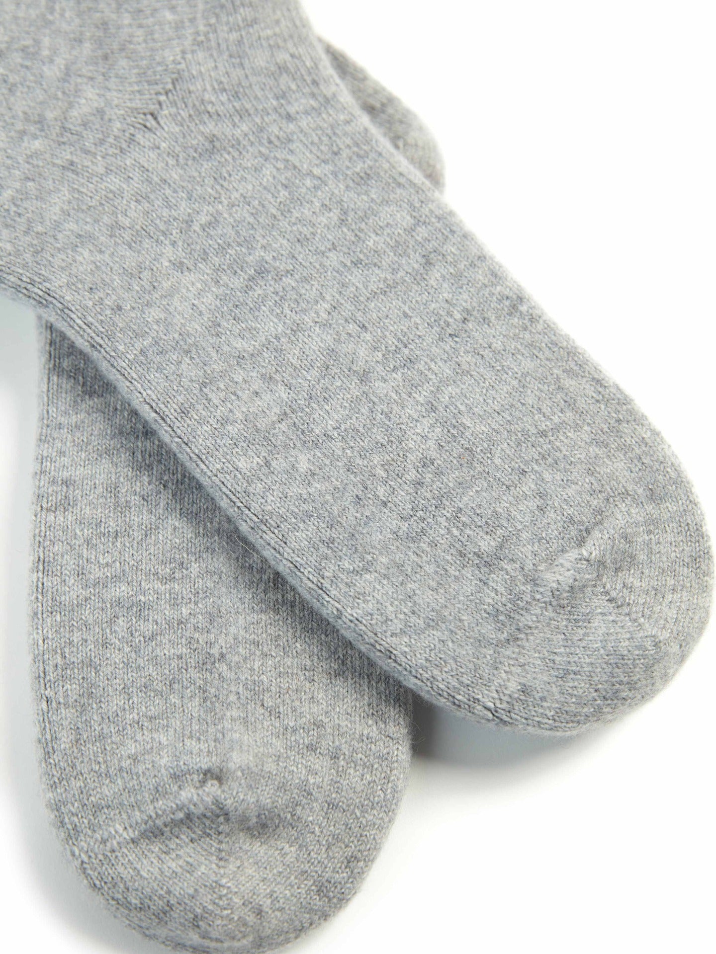 Unisex Cashmere Rib Knit Bed Socks Vapor Blue - Gobi Cashmere