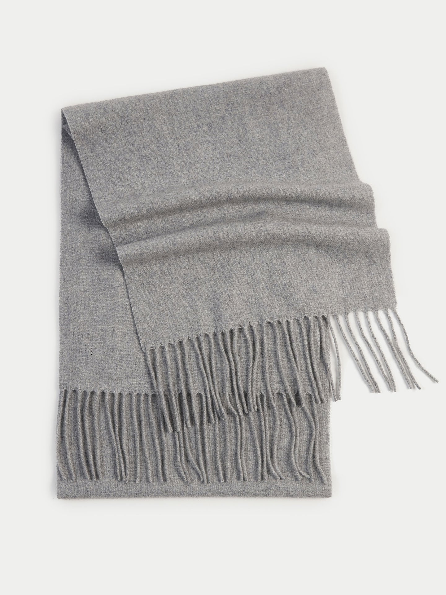 Unisex Cashmere Fringe Scarf Vapor Blue - Gobi Cashmere