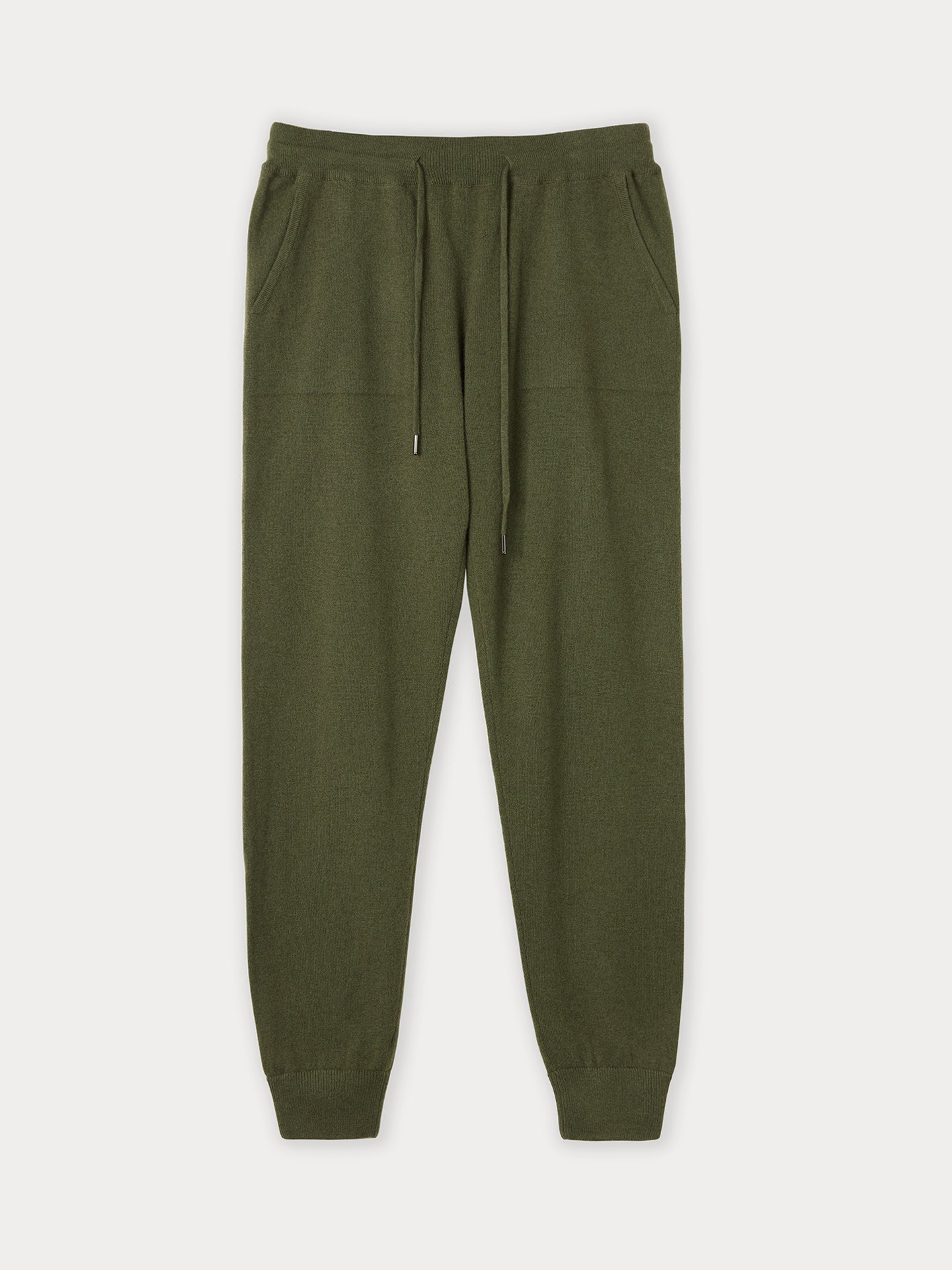Women's Cashmere Cuffed Jogger Bronze Green - Gobi Cashmere