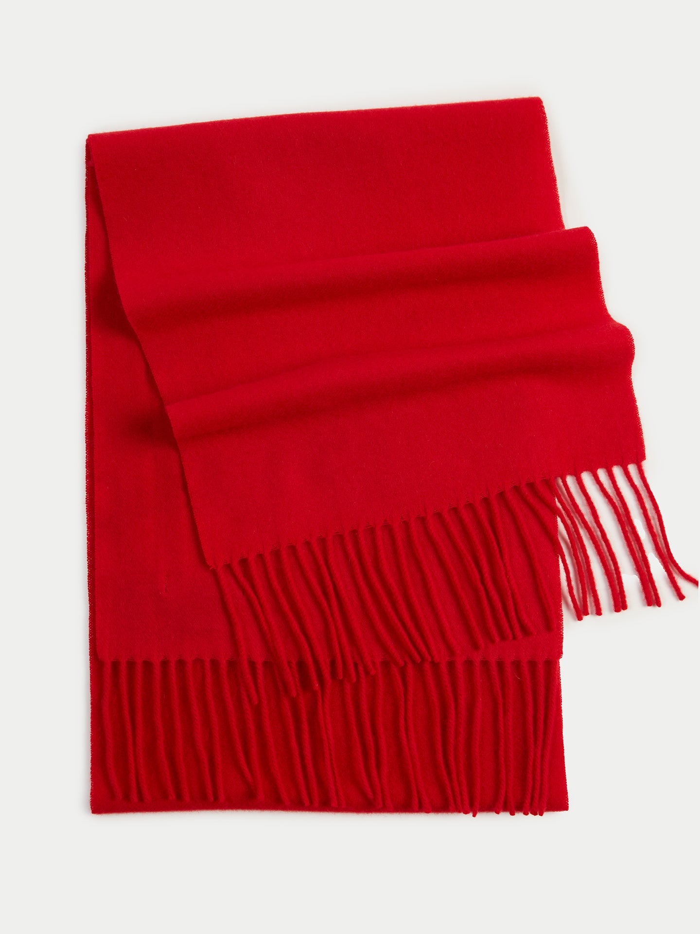 Women's Cashmere Fringe Scarf Red - Gobi Cashmere