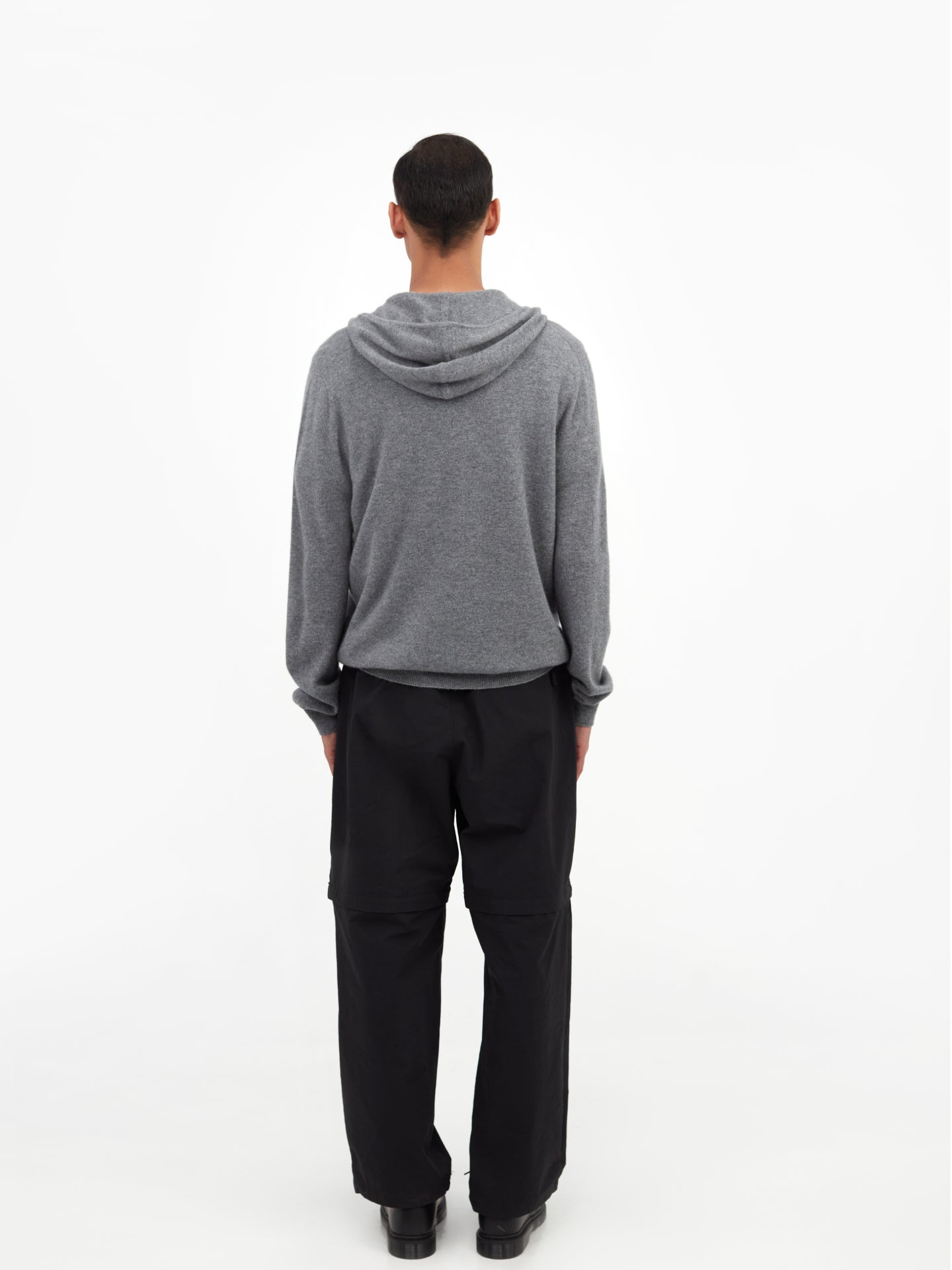 Men's Cashmere Zip Hoodie Dlim Gray - Gobi Cashmere