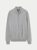 Essential Full-Zip Cashmere Cardigan Vapor Blue - Gobi Cashmere #color_vapor-blue
