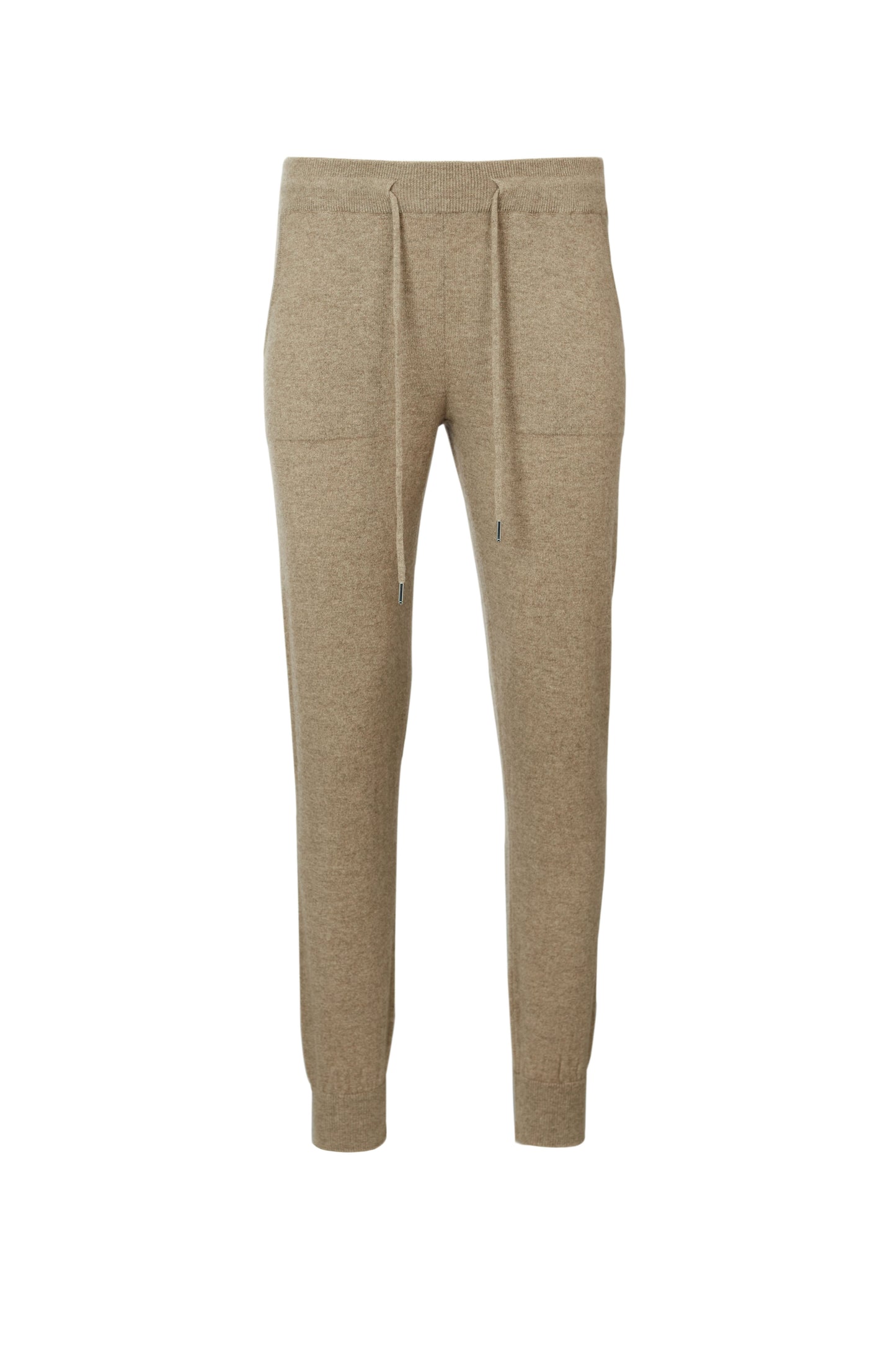 Women's Cashmere Cuffed Jogger Taupe- Gobi Cashmere