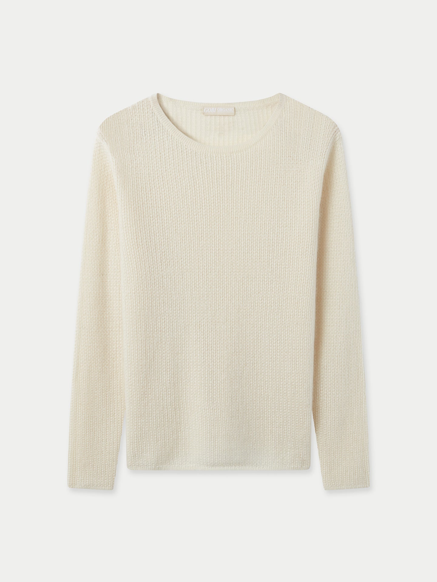 Women's Spina Cashmere Sweater Off White - Gobi Cashmere