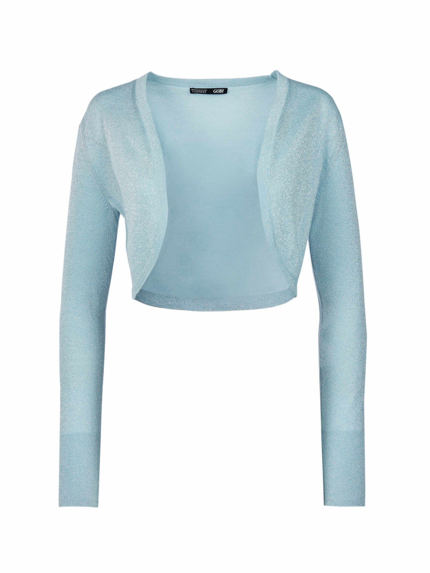 Women's Silk Cashmere Bolero Creulean - Gobi Cashmere