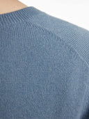 Essential Cashmere V-Neck Sweater Purple Impression - Gobi Cashmere #color_purple-impression