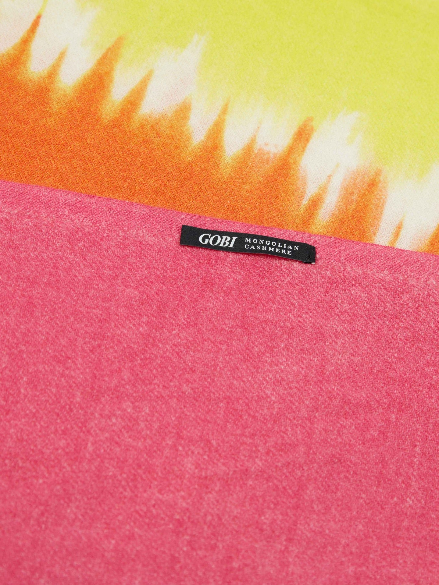 Women's Cashmere Ombre Effect Shawl Red Orange - Gobi Cashmere